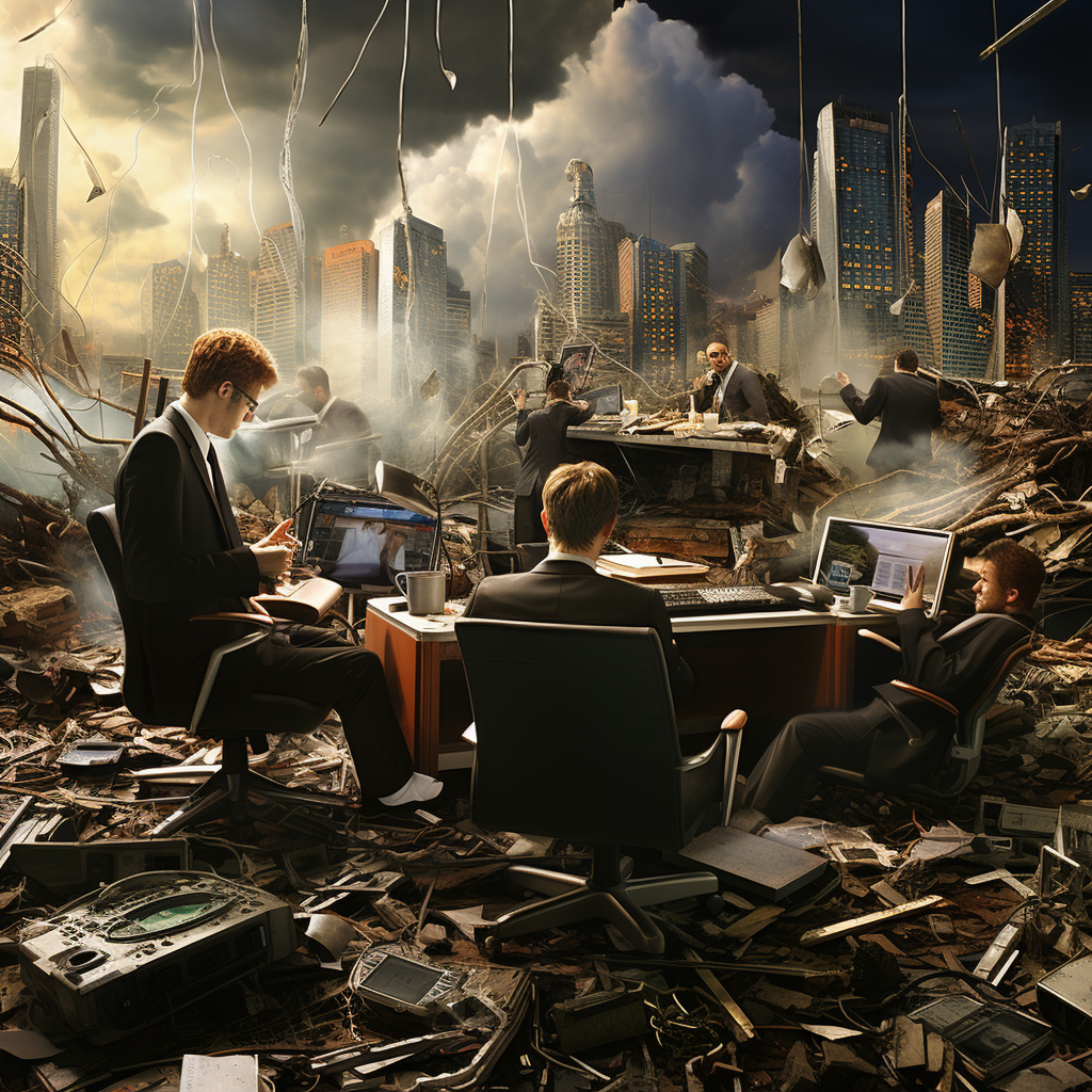 office workers end of world